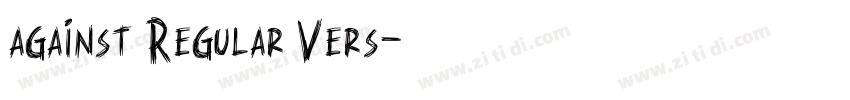 against Regular Vers字体转换